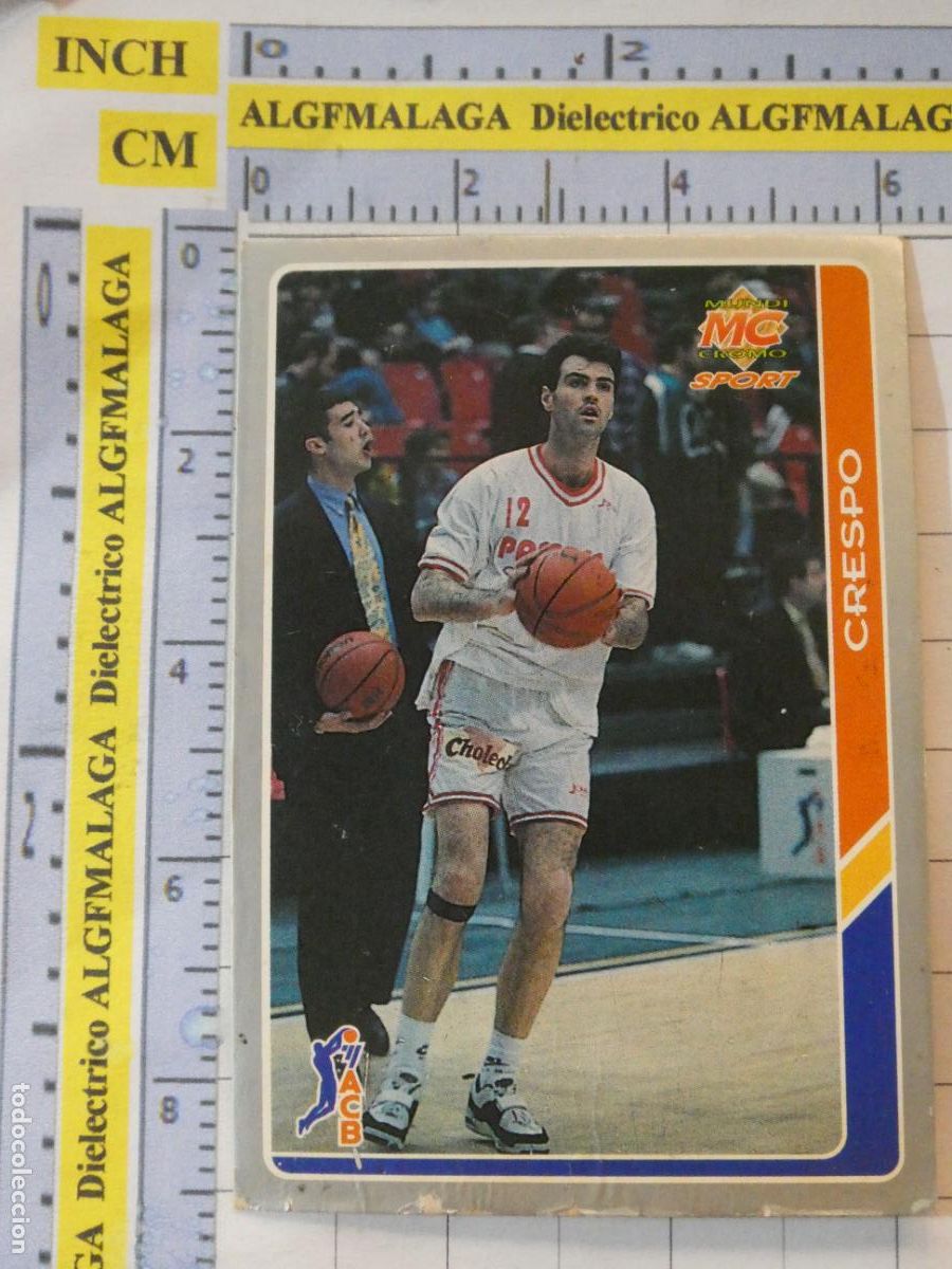 Colecionismo desportivo: CROMO TARJETA DE BALONCESTO. 133 CRESPO PAMESA VALENCIA BASKET ACB95 ACB 95 1995. MUNDI CROMO.