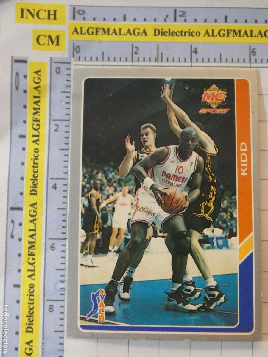 Colecionismo desportivo: CROMO TARJETA DE BALONCESTO. 132 KIDD PAMESA VALENCIA BASKET ACB95 ACB 95 1995. MUNDI CROMO.