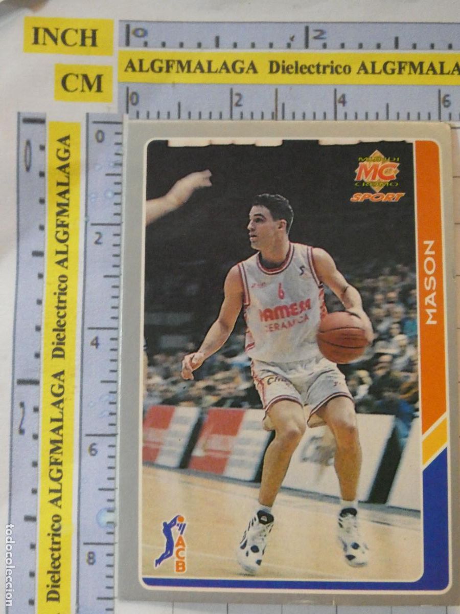 Colecionismo desportivo: CROMO TARJETA DE BALONCESTO. 131 MASON PAMESA VALENCIA BASKET ACB95 ACB 95 1995. MUNDI CROMO.