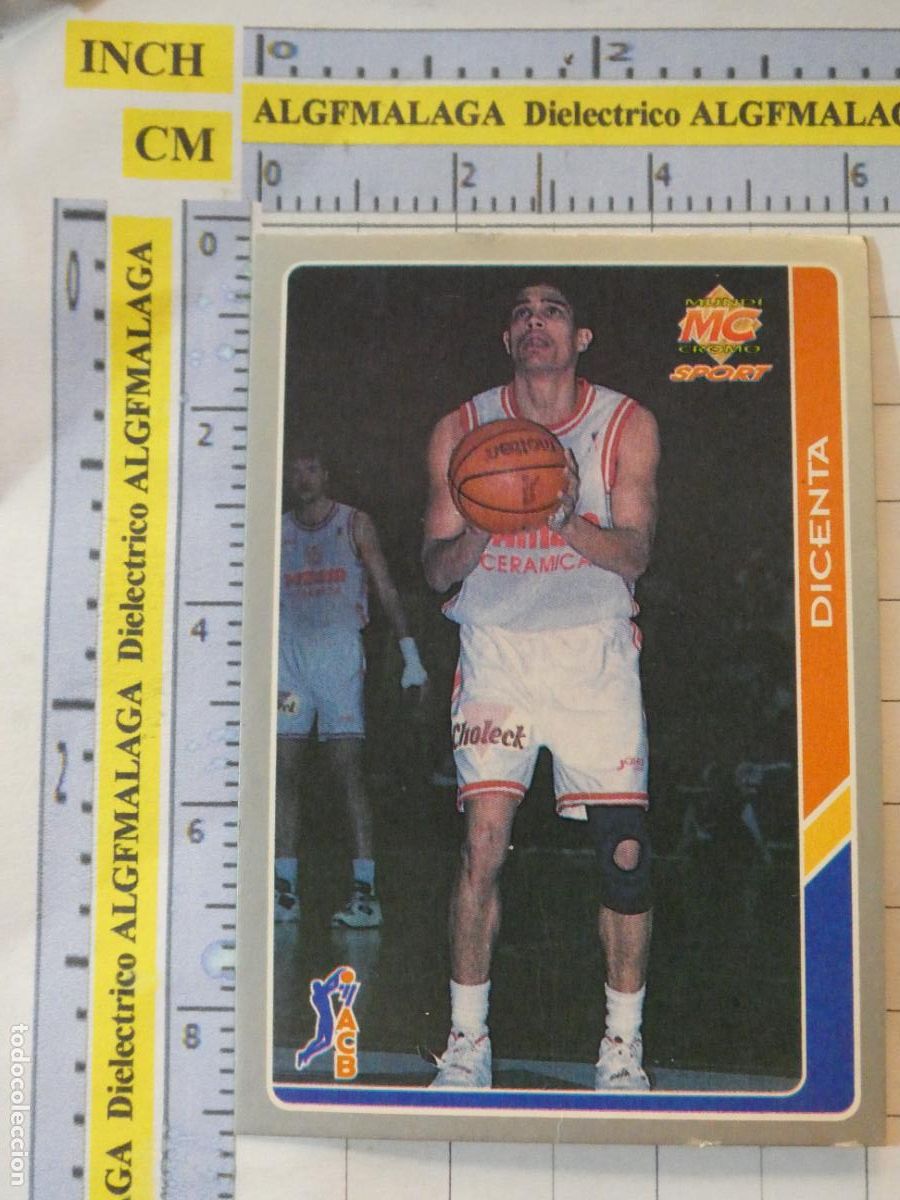 Colecionismo desportivo: CROMO TARJETA DE BALONCESTO. 129 DICENTA PAMESA VALENCIA BASKET ACB95 ACB 95 1995. MUNDI CROMO.
