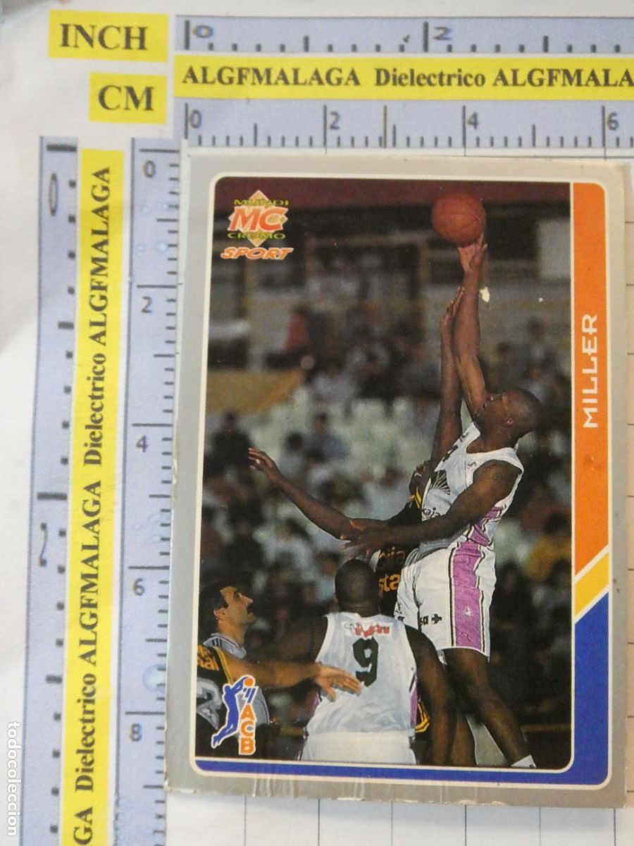 Sammelleidenschaft Sport: CROMO TARJETA DE BALONCESTO. 125 MILLER UNICAJA M&Aacute;LAGA ACB95 ACB 95 1995. MUNDI CROMO.