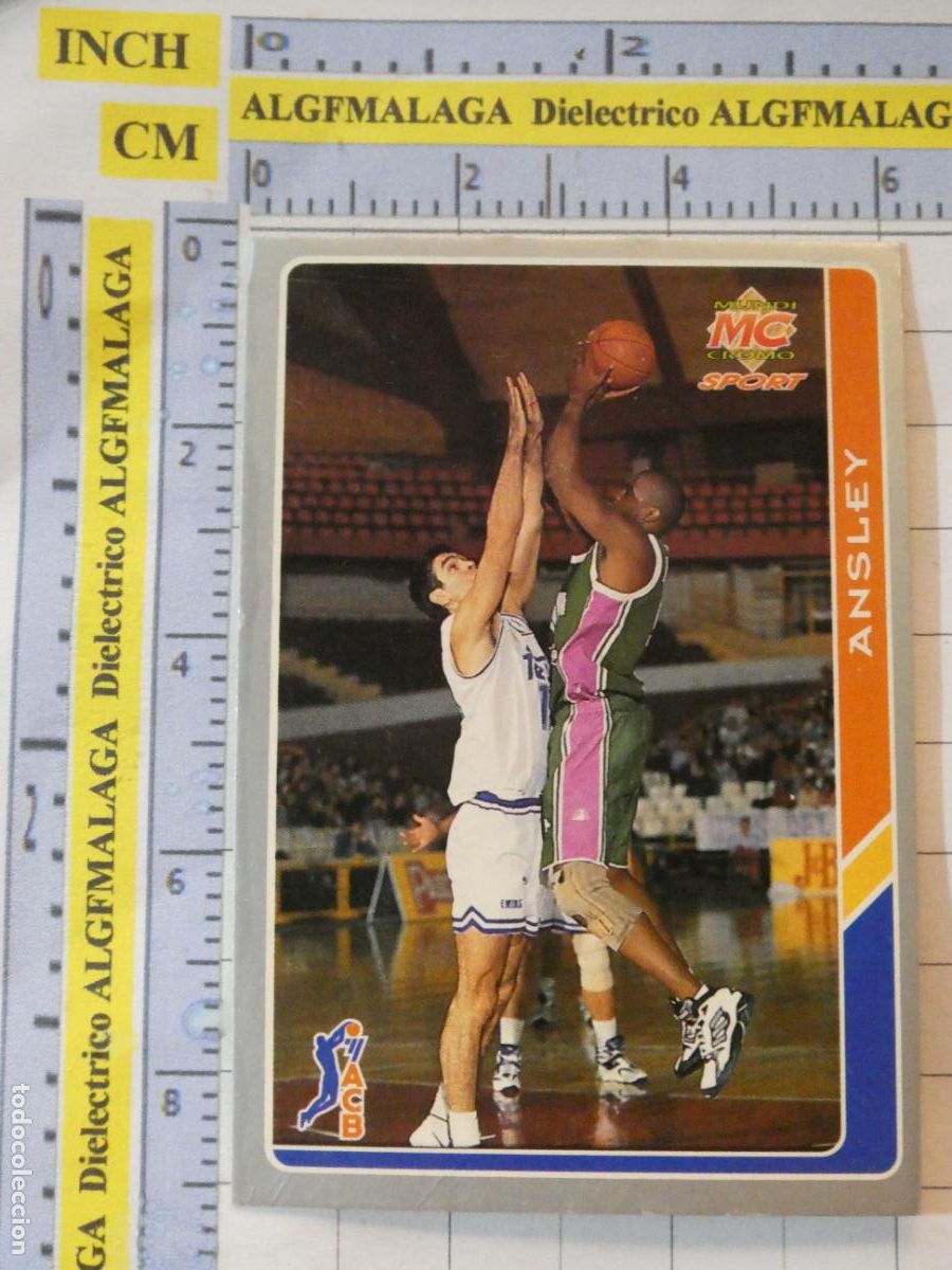 Sammelleidenschaft Sport: CROMO TARJETA DE BALONCESTO. 122 MIKE ANSLEY UNICAJA M&Aacute;LAGA ACB95 ACB 95 1995. MUNDI CROMO.