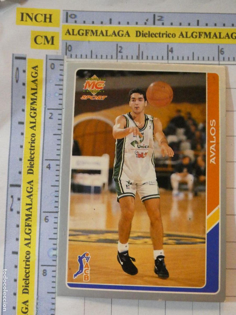 Coleccionismo deportivo: CROMO TARJETA DE BALONCESTO. 120 CURRO AVALOS UNICAJA M&Aacute;LAGA ACB95 ACB 95 1995. MUNDI CROMO.