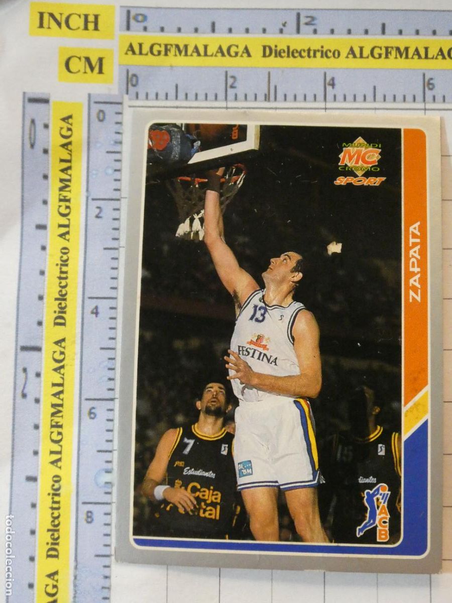 Coleccionismo deportivo: CROMO TARJETA DE BALONCESTO. 116 ZAPATA BASQUET ANDORRA ACB95 ACB 95 1995. MUNDI CROMO.