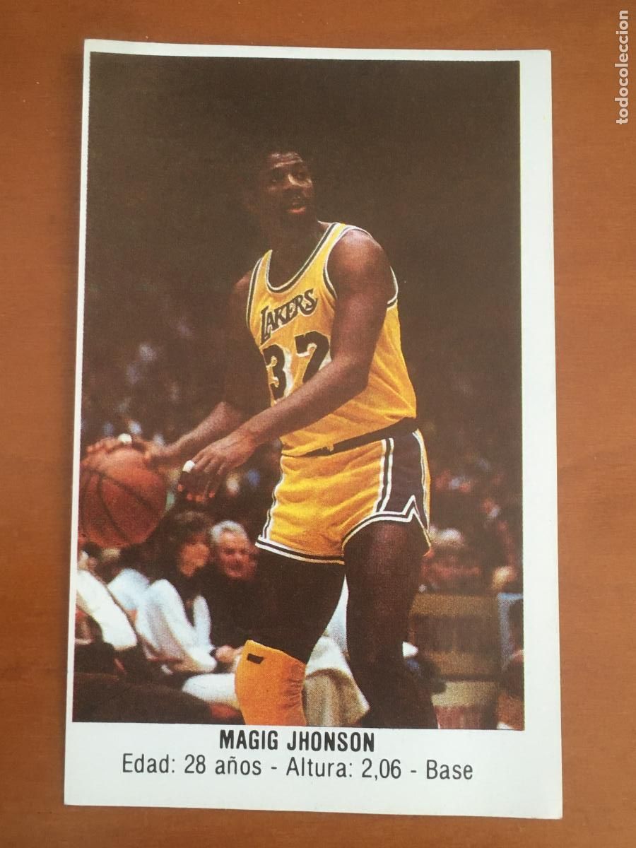 Coleccionismo deportivo: magic johnson cromo n&ordm; 132 baloncesto 88 merchante NBA nunca pegado