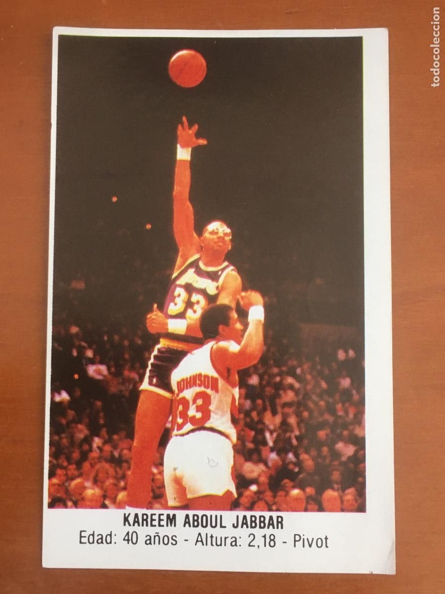 Coleccionismo deportivo: kareem abdul jabbar cromo n&ordm; 133 baloncesto 88 merchante NBA nunca pegado