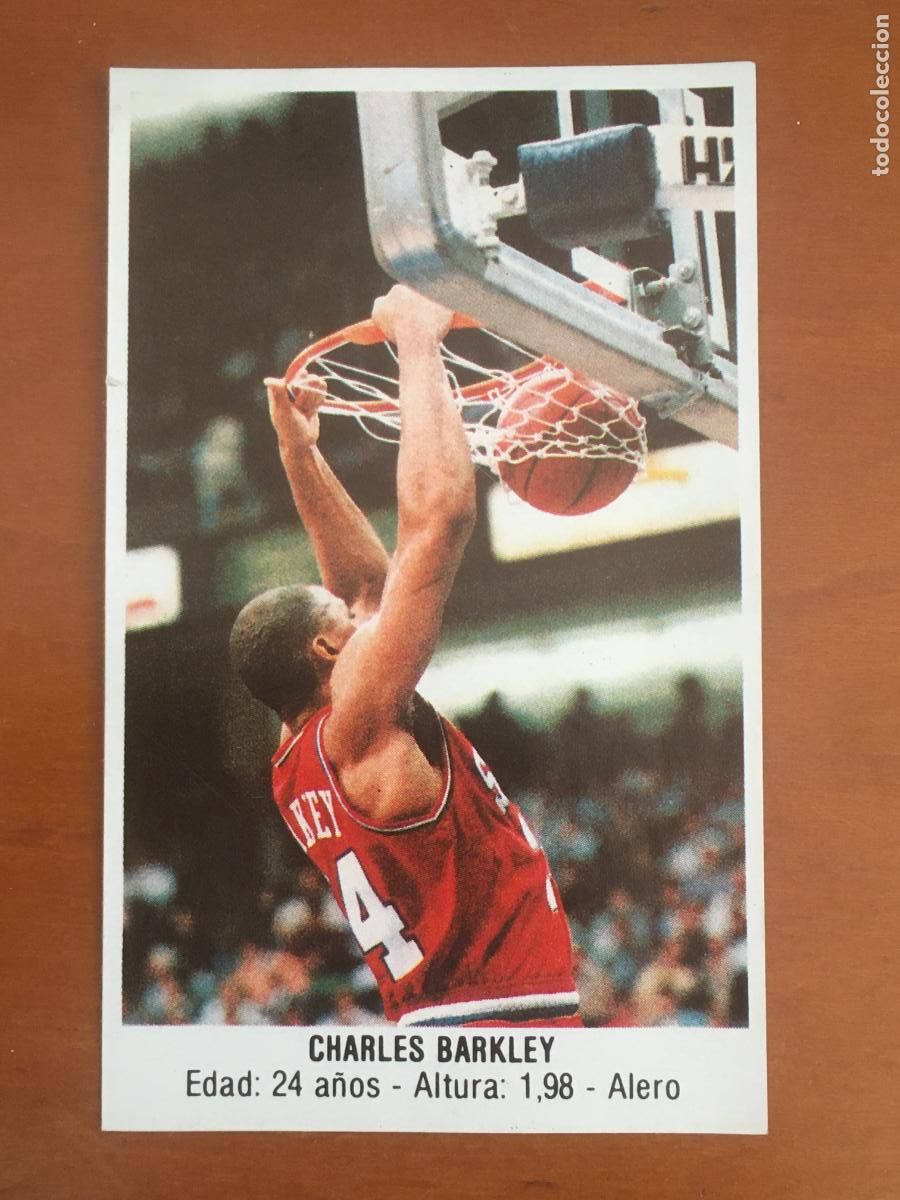 Coleccionismo deportivo: charles barkley cromo n&ordm; 161 baloncesto 88 merchante NBA nunca pegado