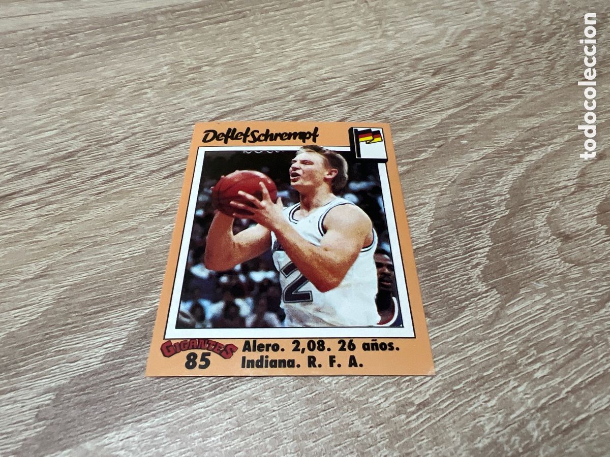 Coleccionismo deportivo: 1989 SCHREMPF N&ordm; 85 GIGANTES BASKET SIN PEGAR