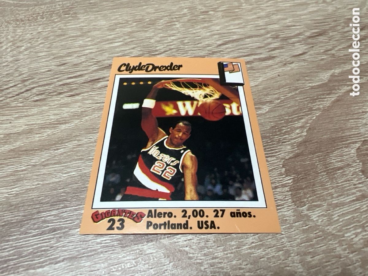 Coleccionismo deportivo: 1989 CLYDE DREXLER N&ordm; 46 GIGANTES BASKET SIN PEGAR