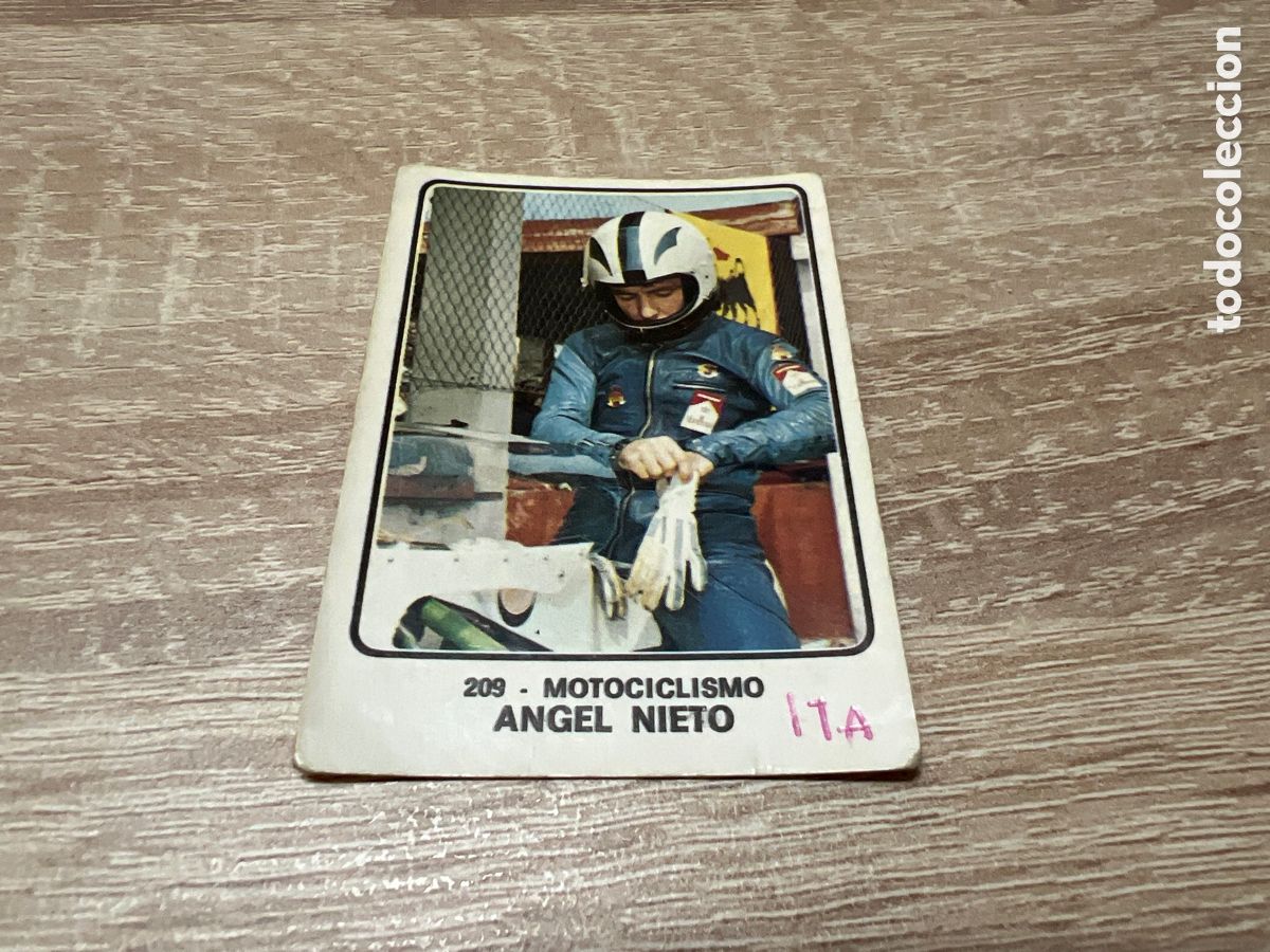 Coleccionismo deportivo: 1973 ANGEL NIETO N&ordm; 209 PANINI CAMPIONI DELLO SPORT
