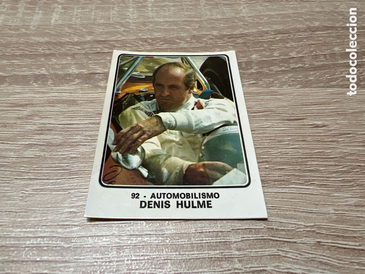Coleccionismo deportivo: 1973 DENIS HULME N&ordm; 92 PANINI CAMPIONI DELLO SPORT