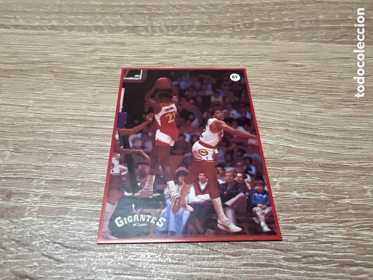 Coleccionismo deportivo: 1987 DOMINIQUE WILKINS N&ordm; 61 GIGANTES NBA SIN PEGAR