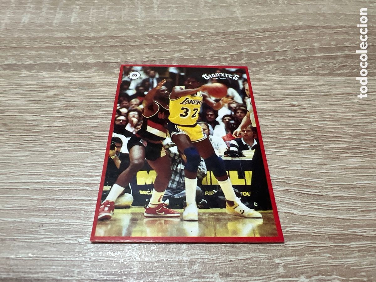 Coleccionismo deportivo: 1987 MAGIC JOHNSON N&ordm; 26 GIGANTES NBA SIN PEGAR