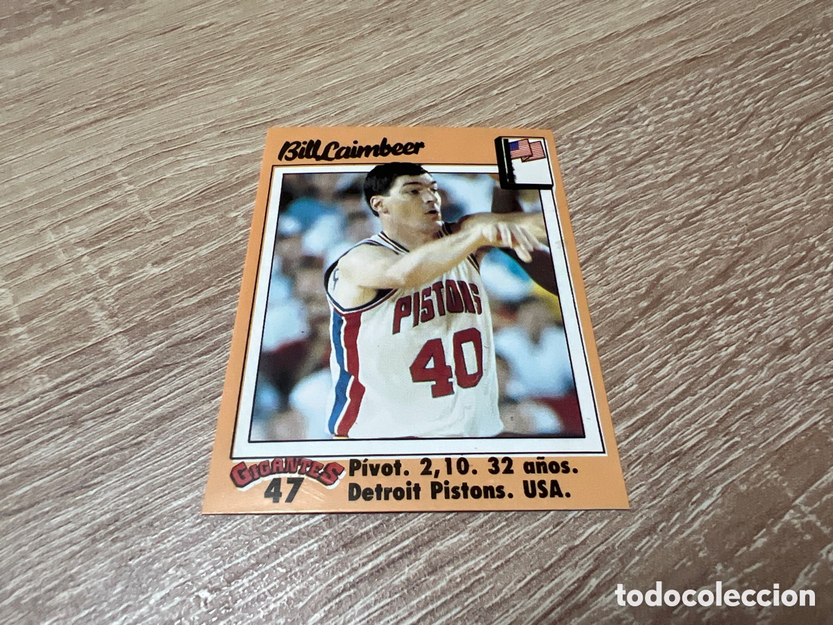 Coleccionismo deportivo: 1989 BILL LAIMBEER N&ordm; 47 GIGANTES BASKET SIN PEGAR