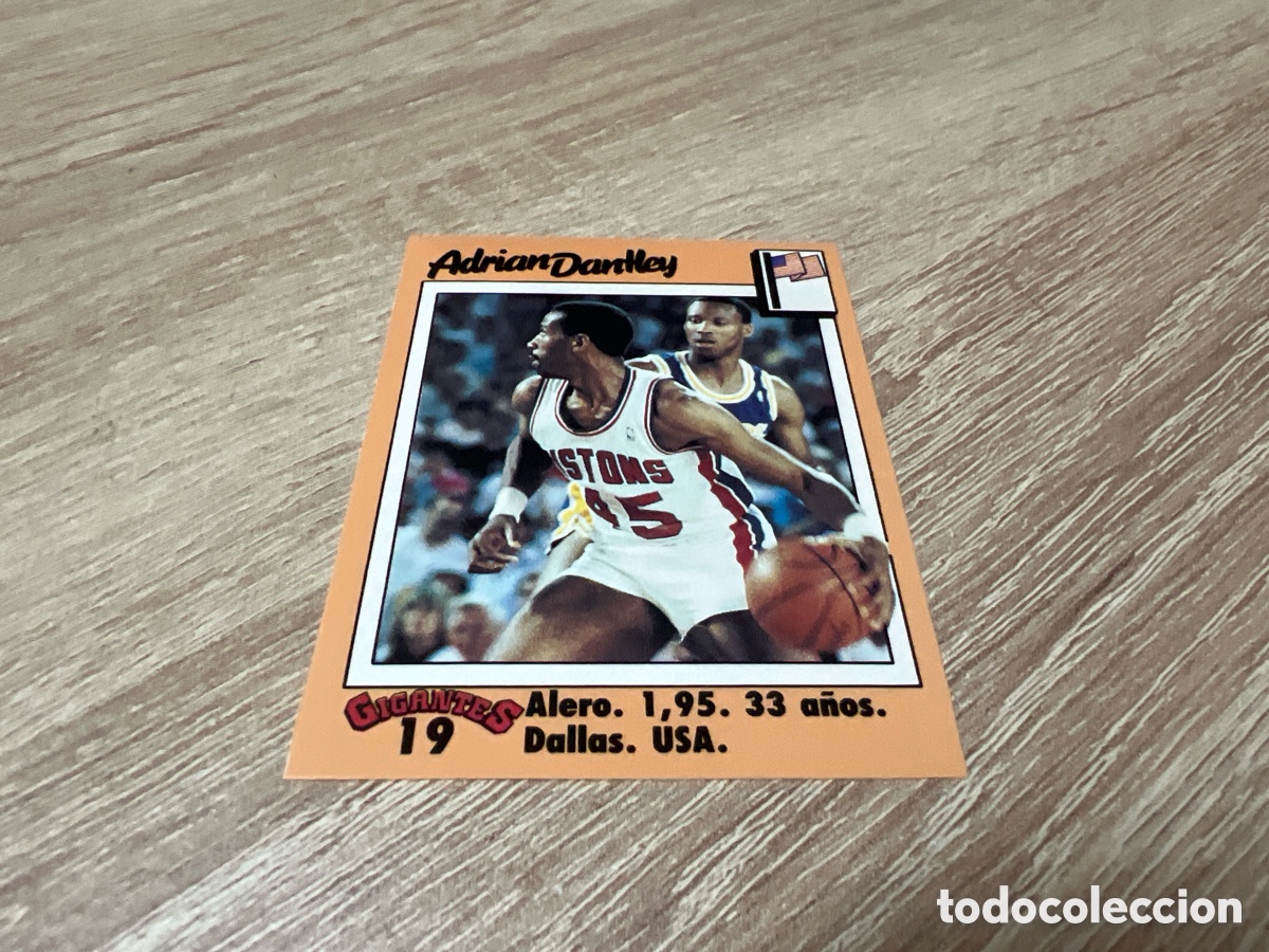 Coleccionismo deportivo: 1989 ADRIAN DANTLEY N&ordm; 19 GIGANTES BASKET SIN PEGAR