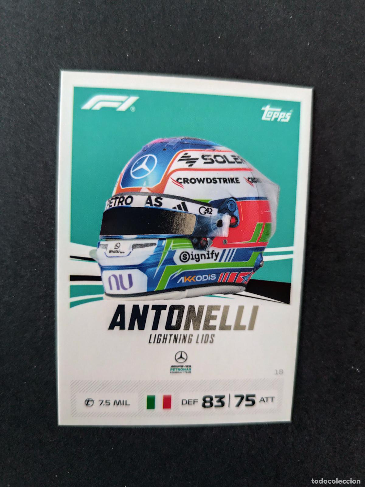 Coleccionismo deportivo: 18 KIMI ANTONELLI MERCEDES LIGHTNING LIDS F&Oacute;RMULA 1 F1 TURBO ATTAX 2026 TOPPS
