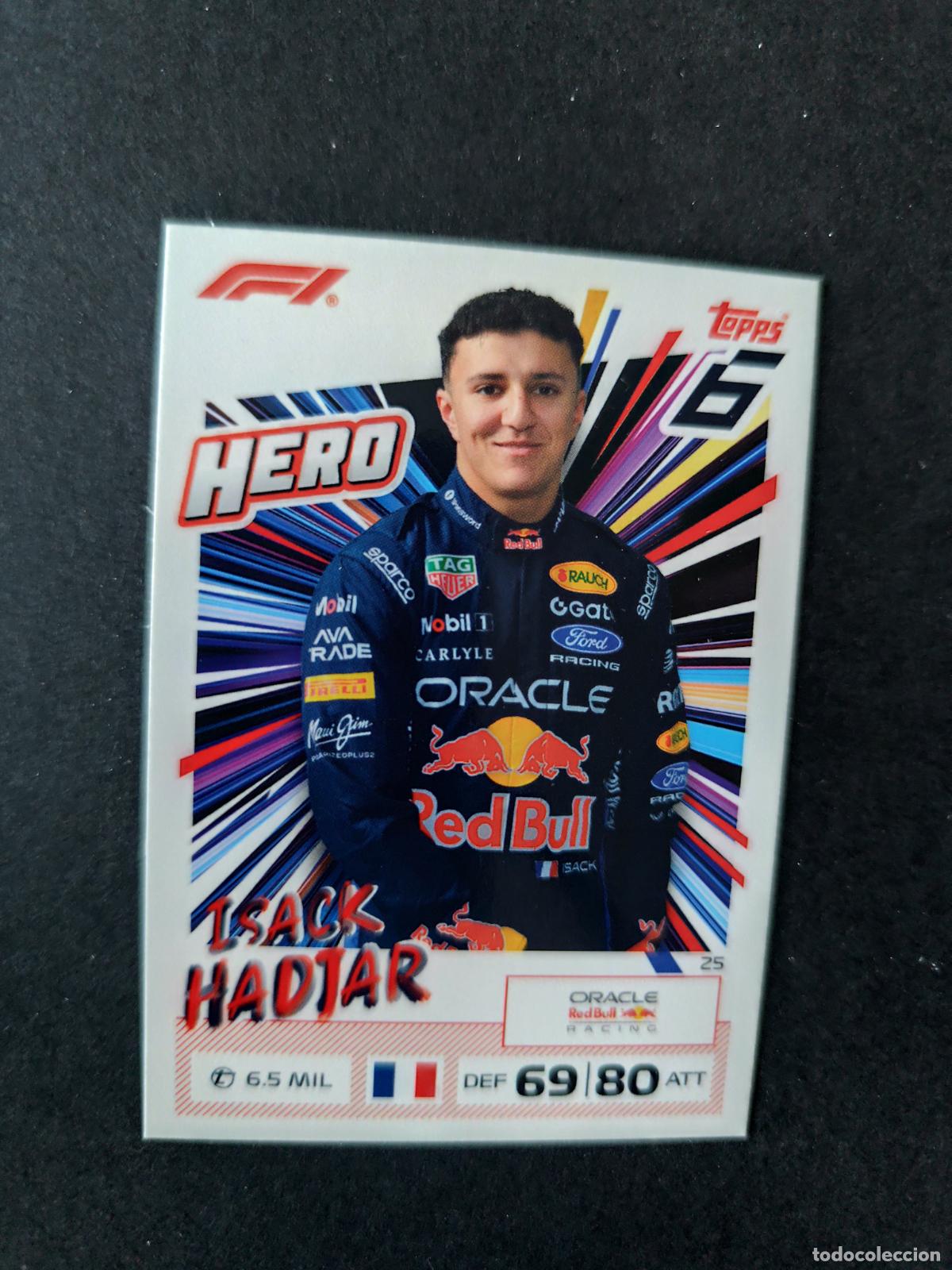 Coleccionismo deportivo: 25 ISACK HADJAR RED BULL HERO F&Oacute;RMULA 1 F1 TURBO ATTAX 2026 TOPPS