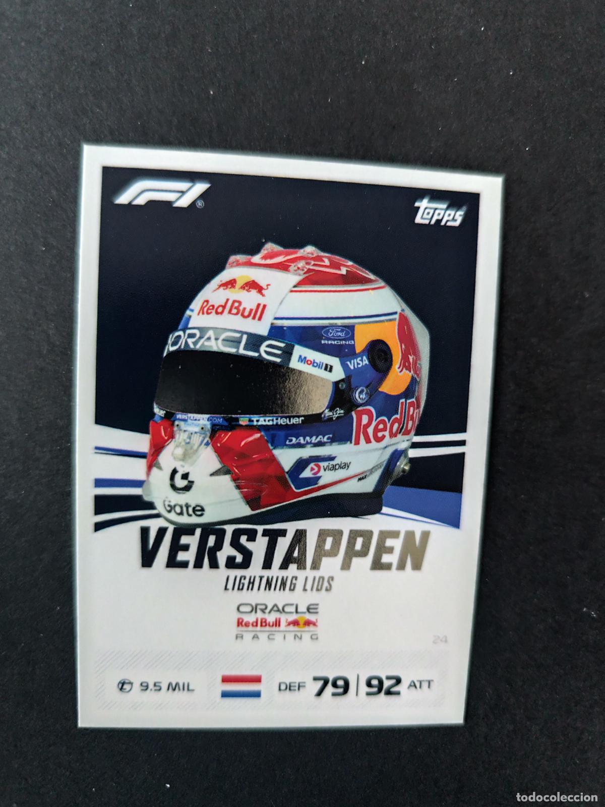 Coleccionismo deportivo: 24 MAX VERSTAPPEN RED BULL LIGHTNING LIDS F&Oacute;RMULA 1 F1 TURBO ATTAX 2026 TOPPS