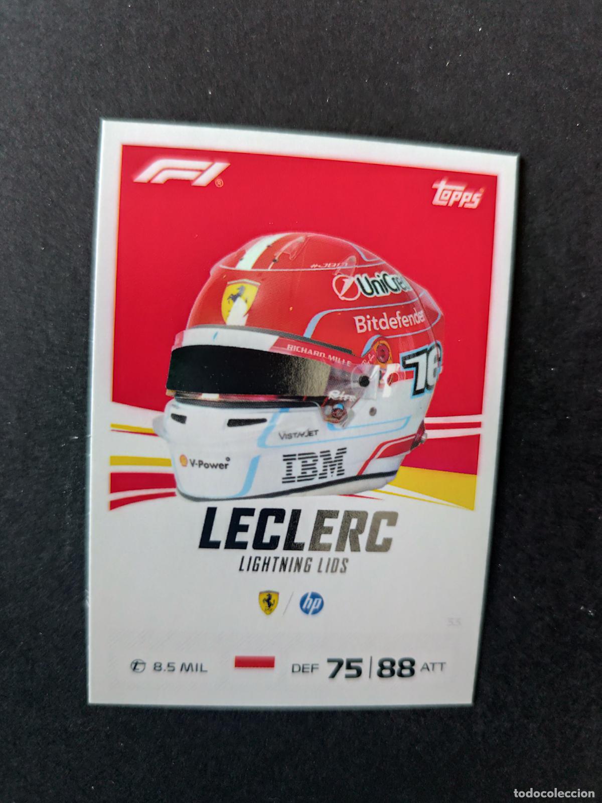 Coleccionismo deportivo: 33 CHARLES LECLERC FERRARI LIGHTNING LIDS F&Oacute;RMULA 1 F1 TURBO ATTAX 2026 TOPPS