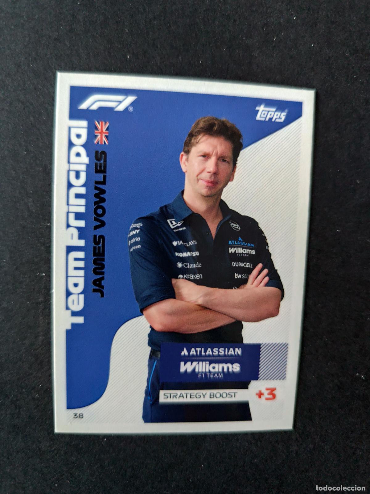 Coleccionismo deportivo: 38 JAMES VOWLES WILLIAMS TEAM PRINCIPALS F&Oacute;RMULA 1 F1 TURBO ATTAX 2026 TOPPS
