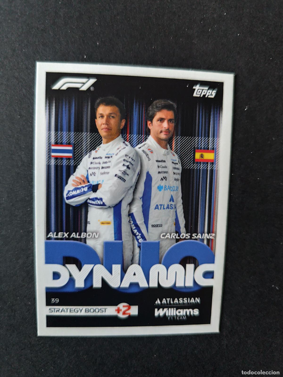 Coleccionismo deportivo: 39 ALEX ALBON & CARLOS SAINZ WILLIAMS DYNAMIC DUOS F&Oacute;RMULA 1 F1 TURBO ATTAX 2026 TOPPS