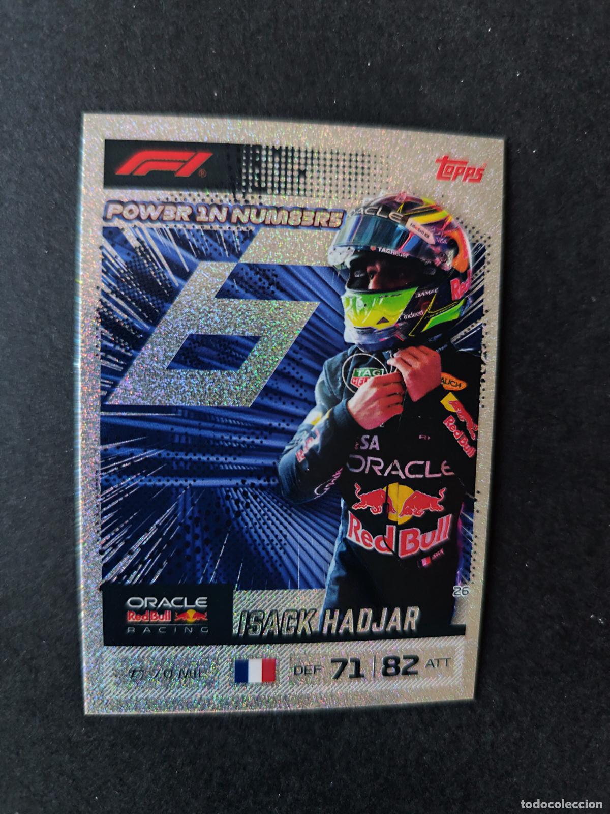 Coleccionismo deportivo: 26 ISACK HADJAR RED BULL POWER IN NUMBERS F&Oacute;RMULA 1 F1 TURBO ATTAX 2026 TOPPS