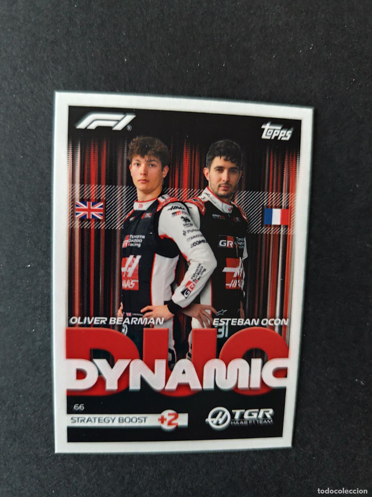 Coleccionismo deportivo: 66 OLIVER BEARMAN & ESTEBAN OCON HAAS DYNAMIC DUOS F&Oacute;RMULA 1 F1 TURBO ATTAX 2026 TOPPS