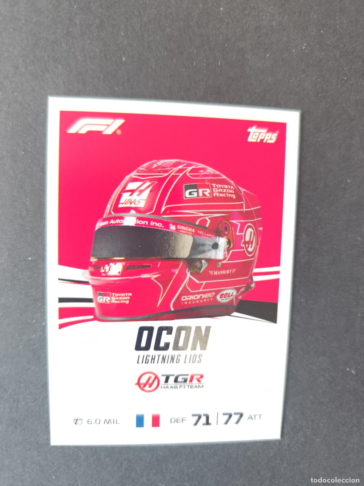 Coleccionismo deportivo: 72 ESTEBAN OCON HAAS LIGHTNING LIDS F&Oacute;RMULA 1 F1 TURBO ATTAX 2026 TOPPS
