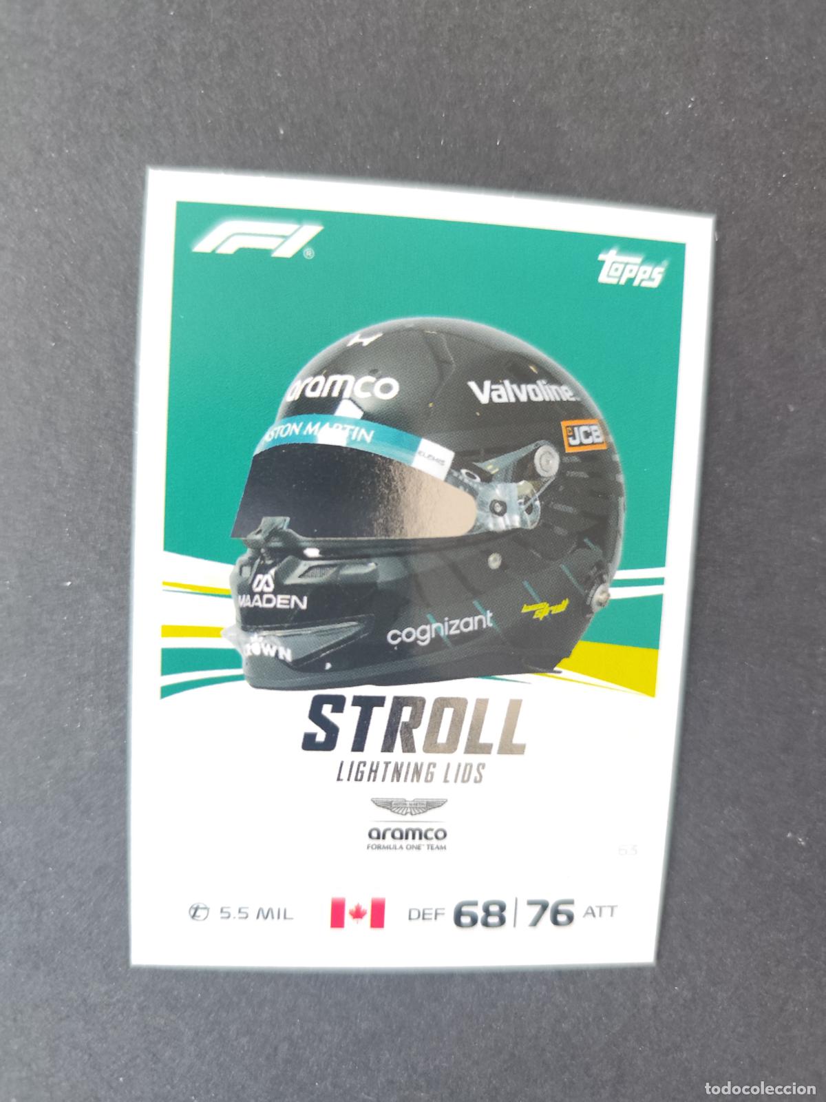 Coleccionismo deportivo: 63 LANCE STROLL ASTON MARTIN LIGHTNING LIDS F&Oacute;RMULA 1 F1 TURBO ATTAX 2026 TOPPS