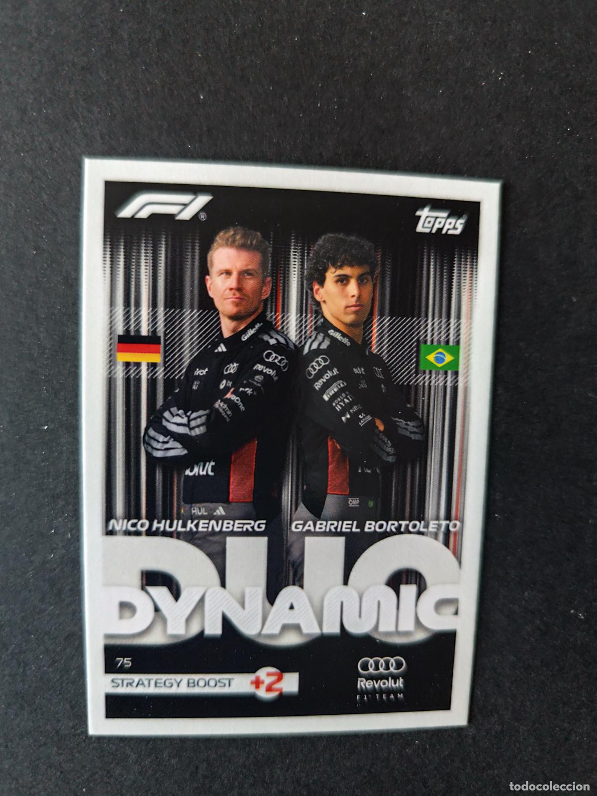 Coleccionismo deportivo: 75 NICO HULKENBERG & GABRIEL BORTOLETO AUDI DYNAMIC DUOS F&Oacute;RMULA 1 F1 TURBO ATTAX 2026 TOPPS