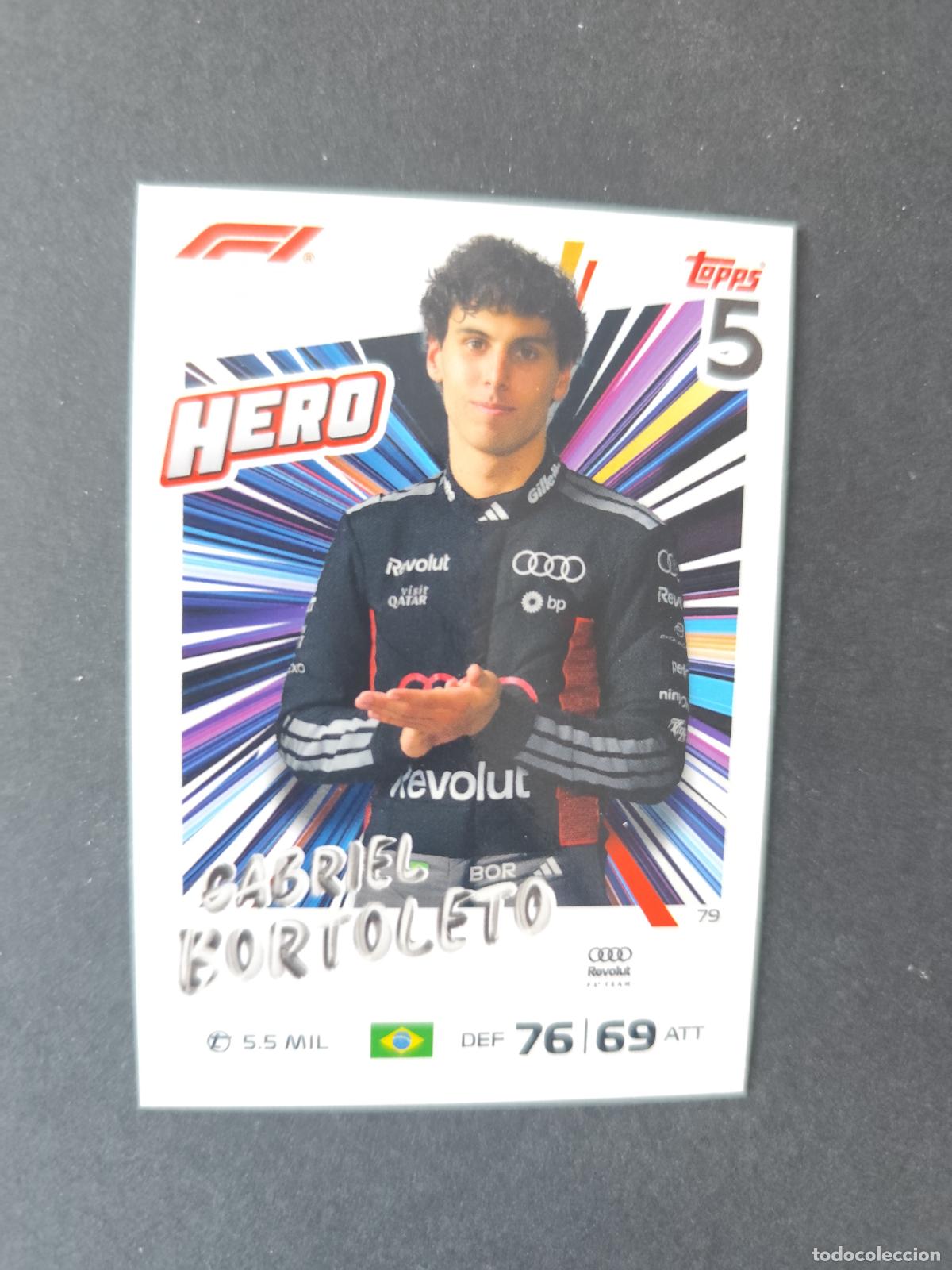 Coleccionismo deportivo: 79 GABRIEL BORTOLETO AUDI HERO F&Oacute;RMULA 1 F1 TURBO ATTAX 2026 TOPPS