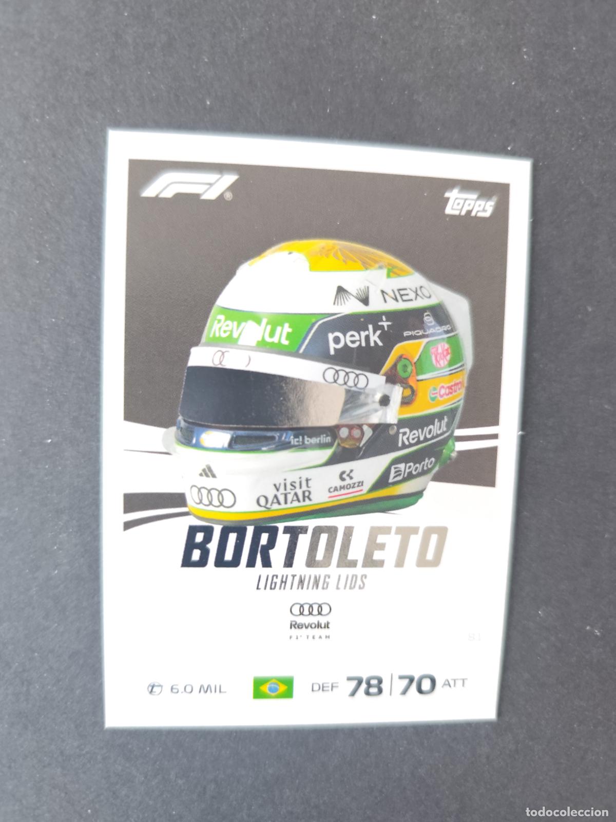 Sammelleidenschaft Sport: 81 GABRIEL BORTOLETO AUDI LIGHTNING LIDS F&Oacute;RMULA 1 F1 TURBO ATTAX 2026 TOPPS