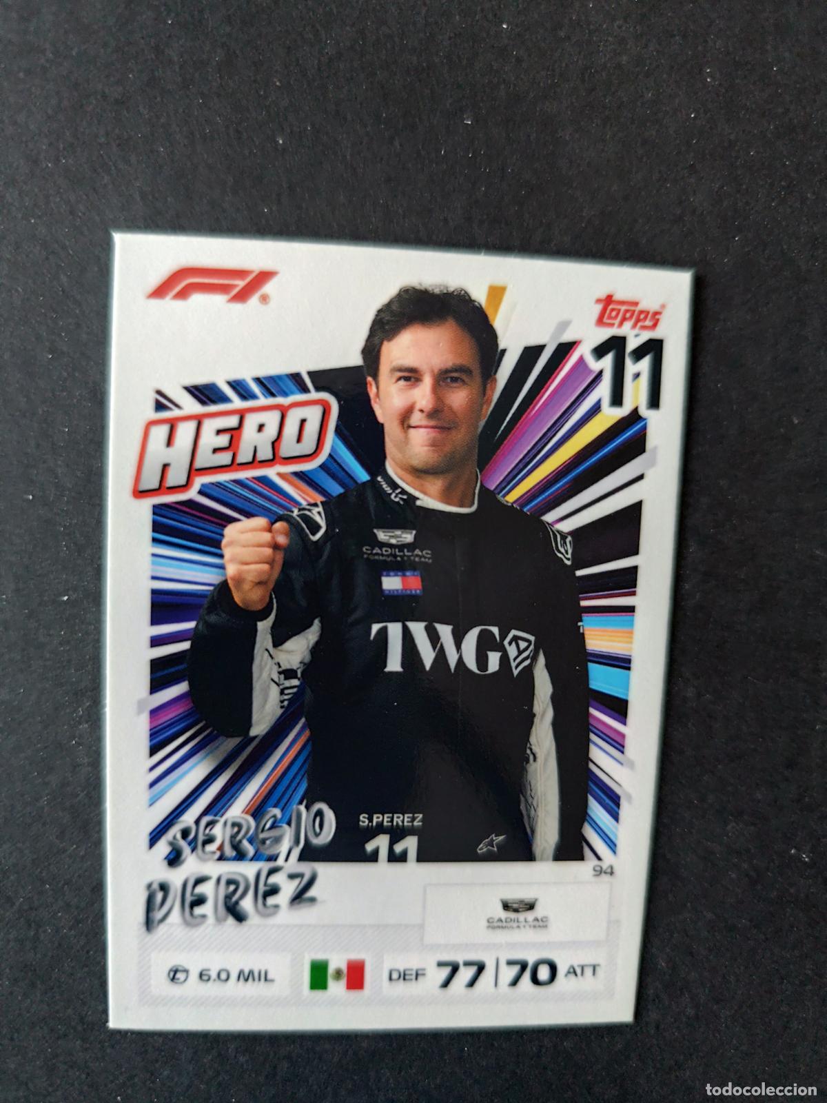 Collezionismo sportivo: 94 SERGIO PEREZ CADILLAC HERO F&Oacute;RMULA 1 F1 TURBO ATTAX 2026 TOPPS