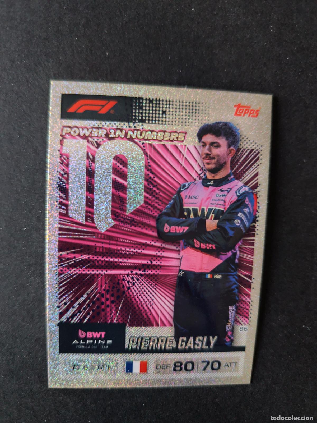 Collezionismo sportivo: 86 PIERRE GASLY ALPINE POWER IN NUMBERS F&Oacute;RMULA 1 F1 TURBO ATTAX 2026 TOPPS