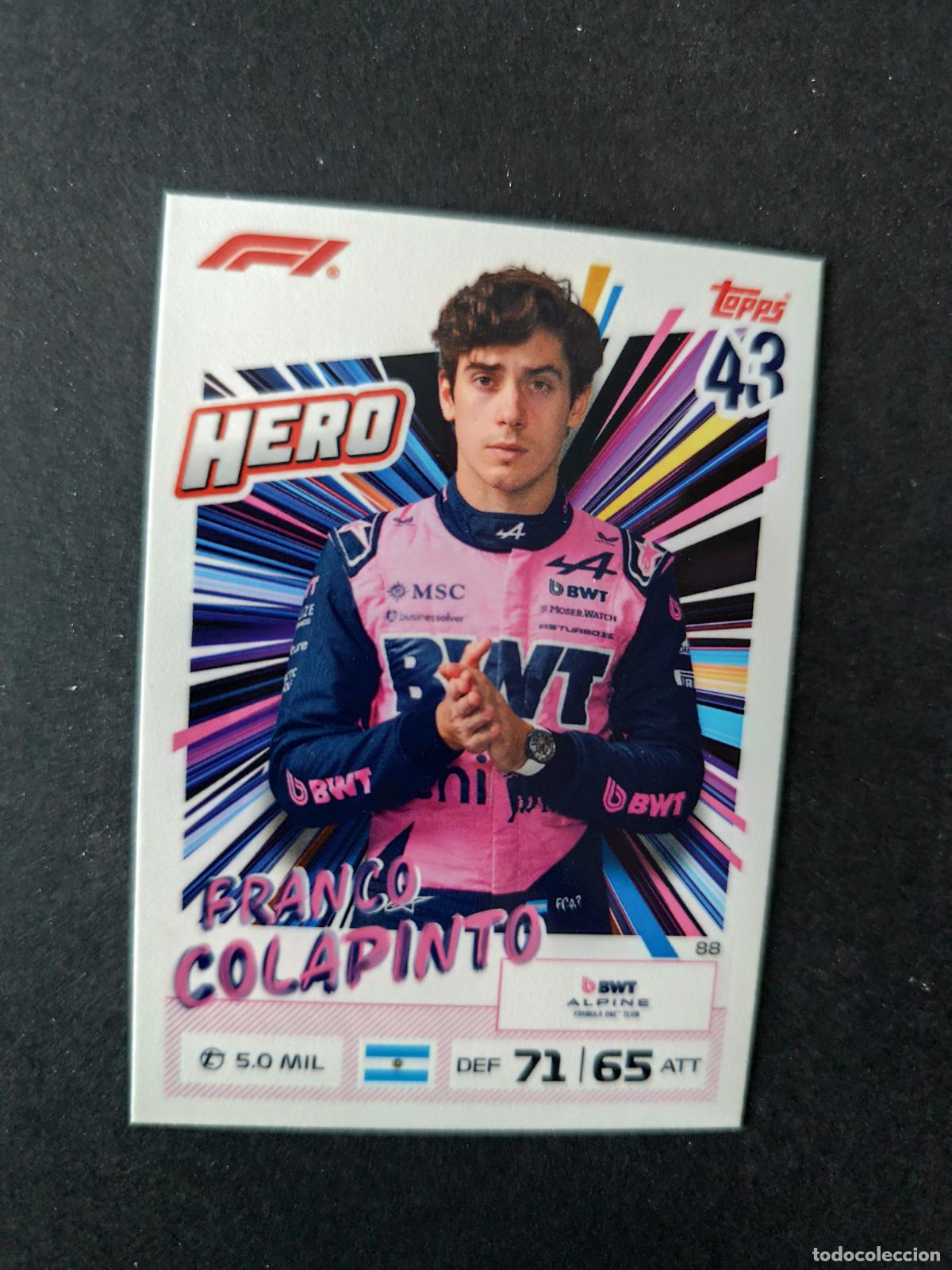 Collezionismo sportivo: 88 FRANCO COLAPINTO ALPINE HERO F&Oacute;RMULA 1 F1 TURBO ATTAX 2026 TOPPS