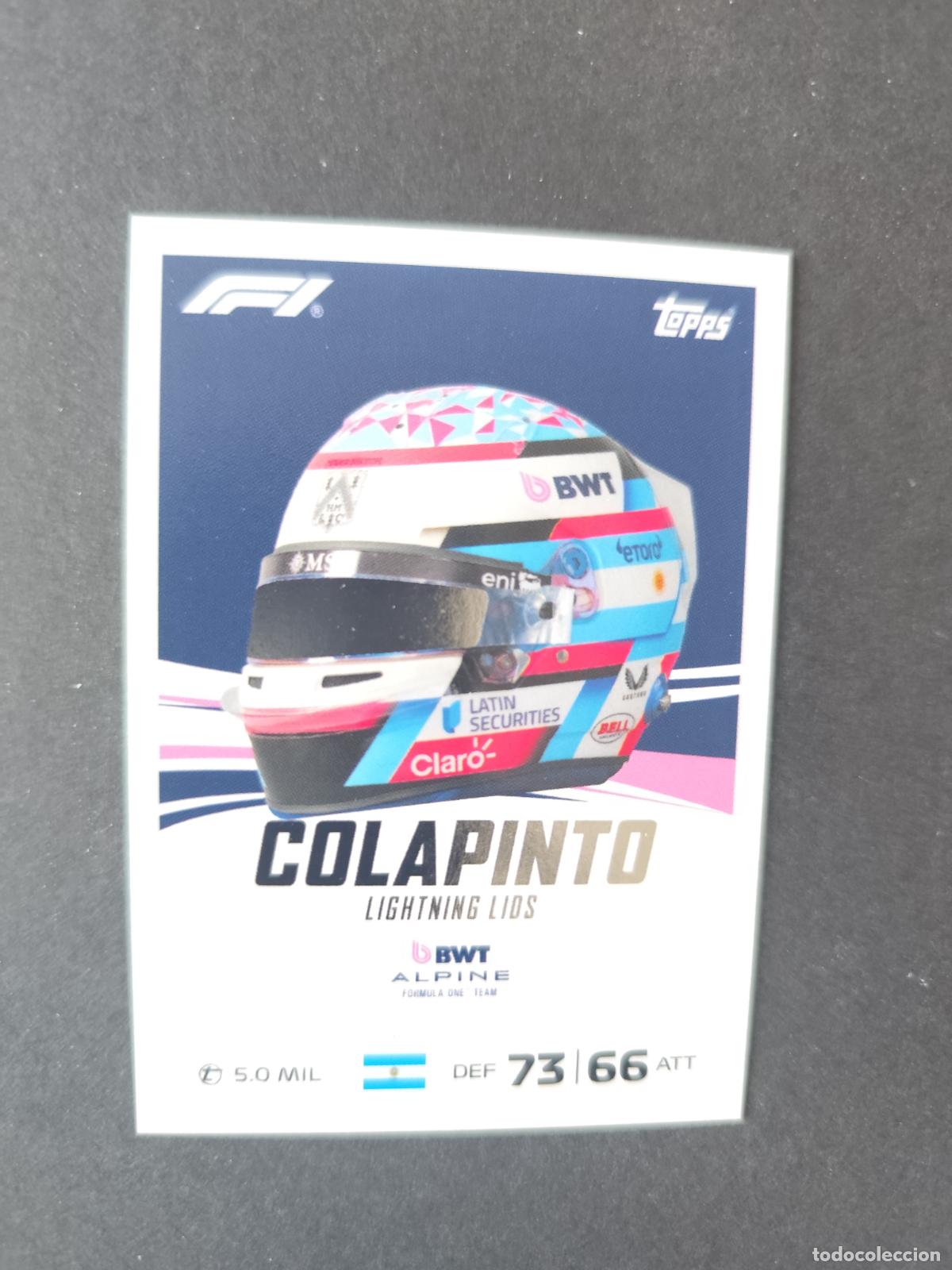 Collezionismo sportivo: 90 FRANCO COLAPINTO ALPINE LIGHTNING LIDS F&Oacute;RMULA 1 F1 TURBO ATTAX 2026 TOPPS