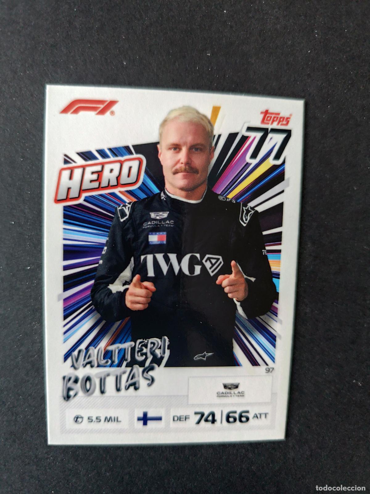 Collezionismo sportivo: 97 VALTTERI BOTTAS CADILLAC HERO F&Oacute;RMULA 1 F1 TURBO ATTAX 2026 TOPPS