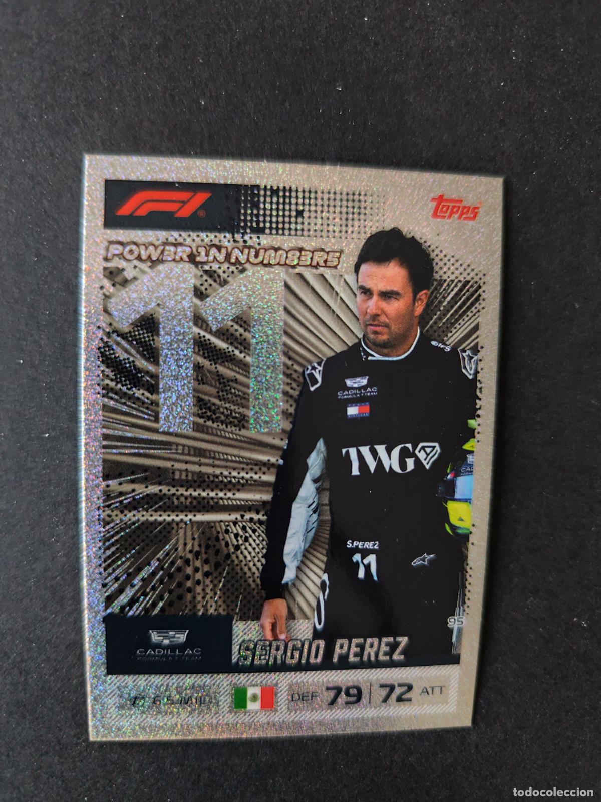 Collezionismo sportivo: 95 SERGIO PEREZ CADILLAC POWER IN NUMBERS F&Oacute;RMULA 1 F1 TURBO ATTAX 2026 TOPPS