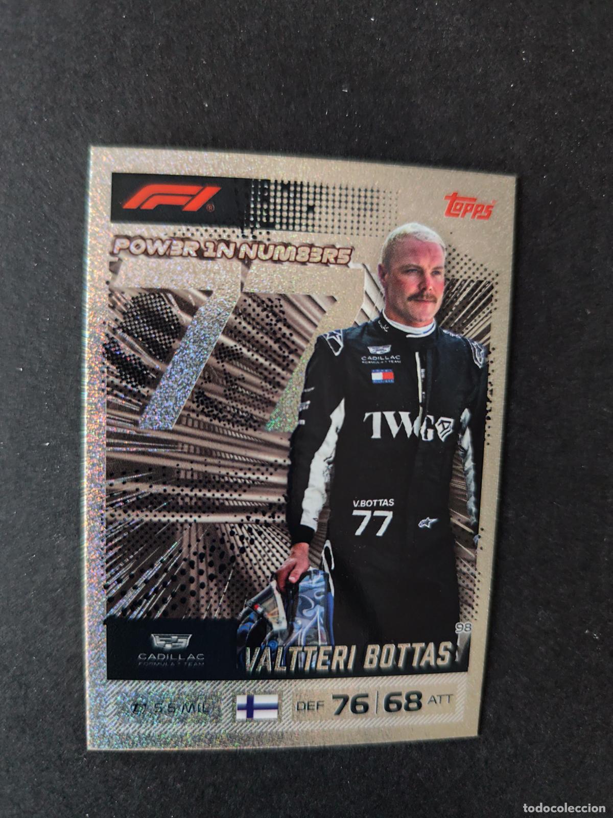 Collezionismo sportivo: 98 VALTTERI BOTTAS CADILLAC POWER IN NUMBERS F&Oacute;RMULA 1 F1 TURBO ATTAX 2026 TOPPS