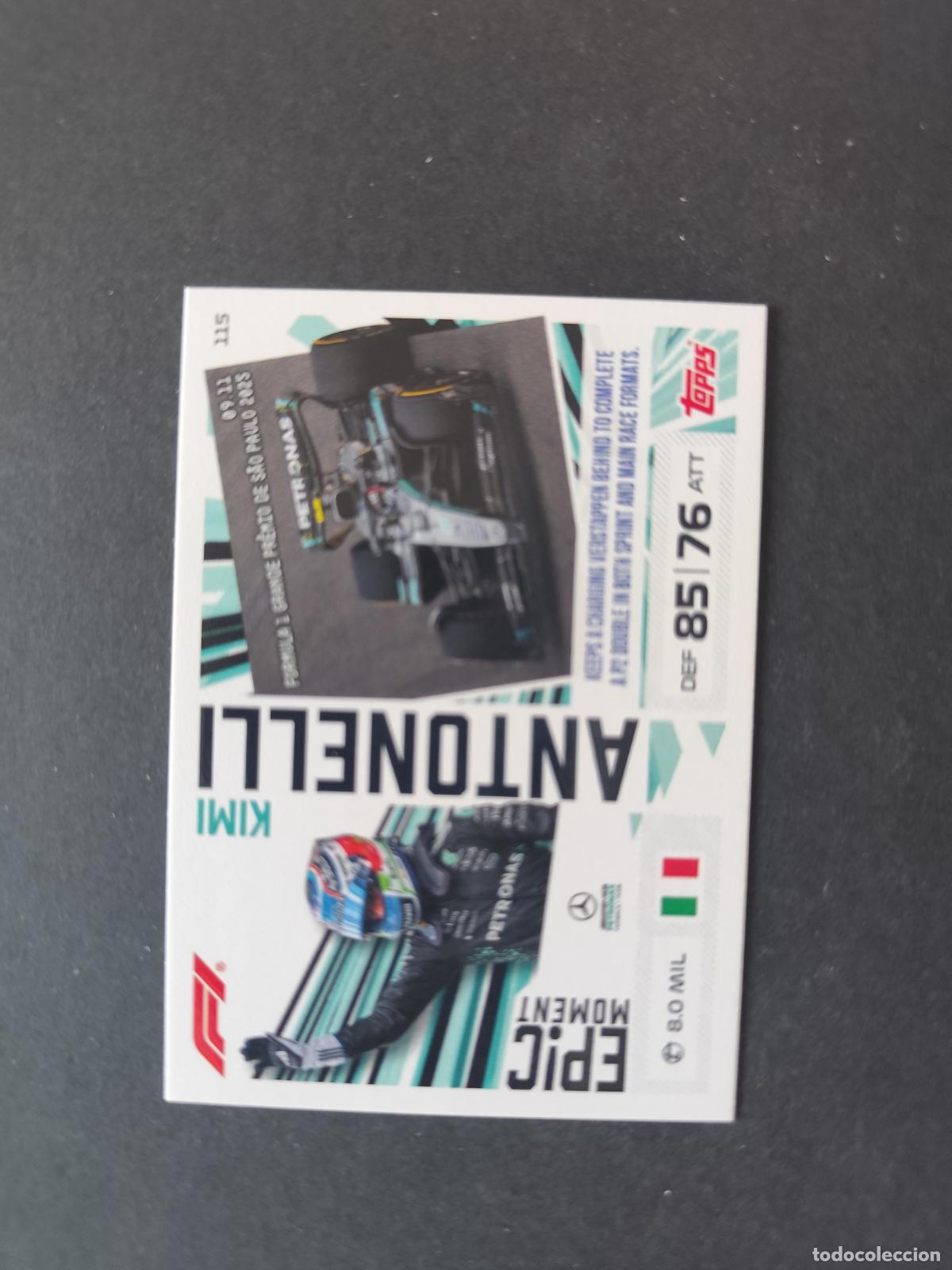 Collezionismo sportivo: 115 KIMI ANTONELLI MERCEDES EPIC MOMENTS F&Oacute;RMULA 1 F1 TURBO ATTAX 2026 TOPPS