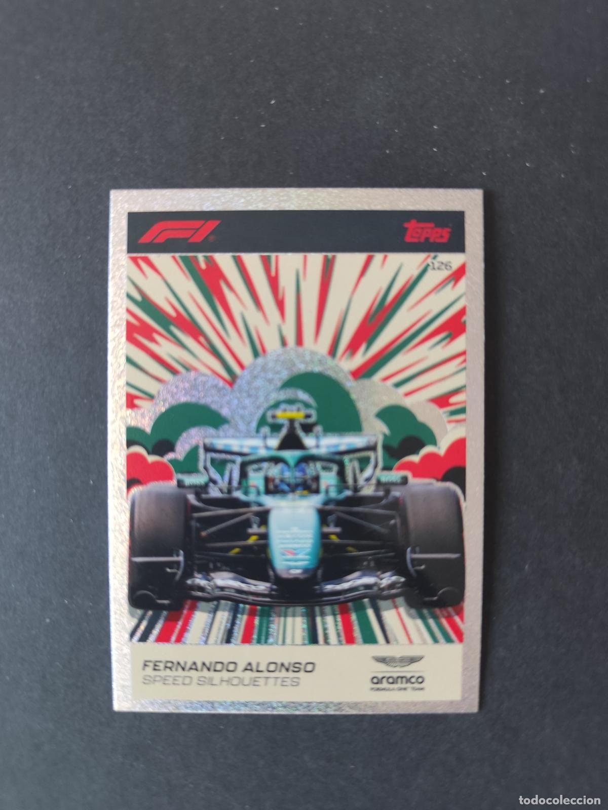 Collezionismo sportivo: 126 FERNANDO ALONSO ASTON MARTIN SPEED SILHOUETTES F&Oacute;RMULA 1 F1 TURBO ATTAX 2026 TOPPS