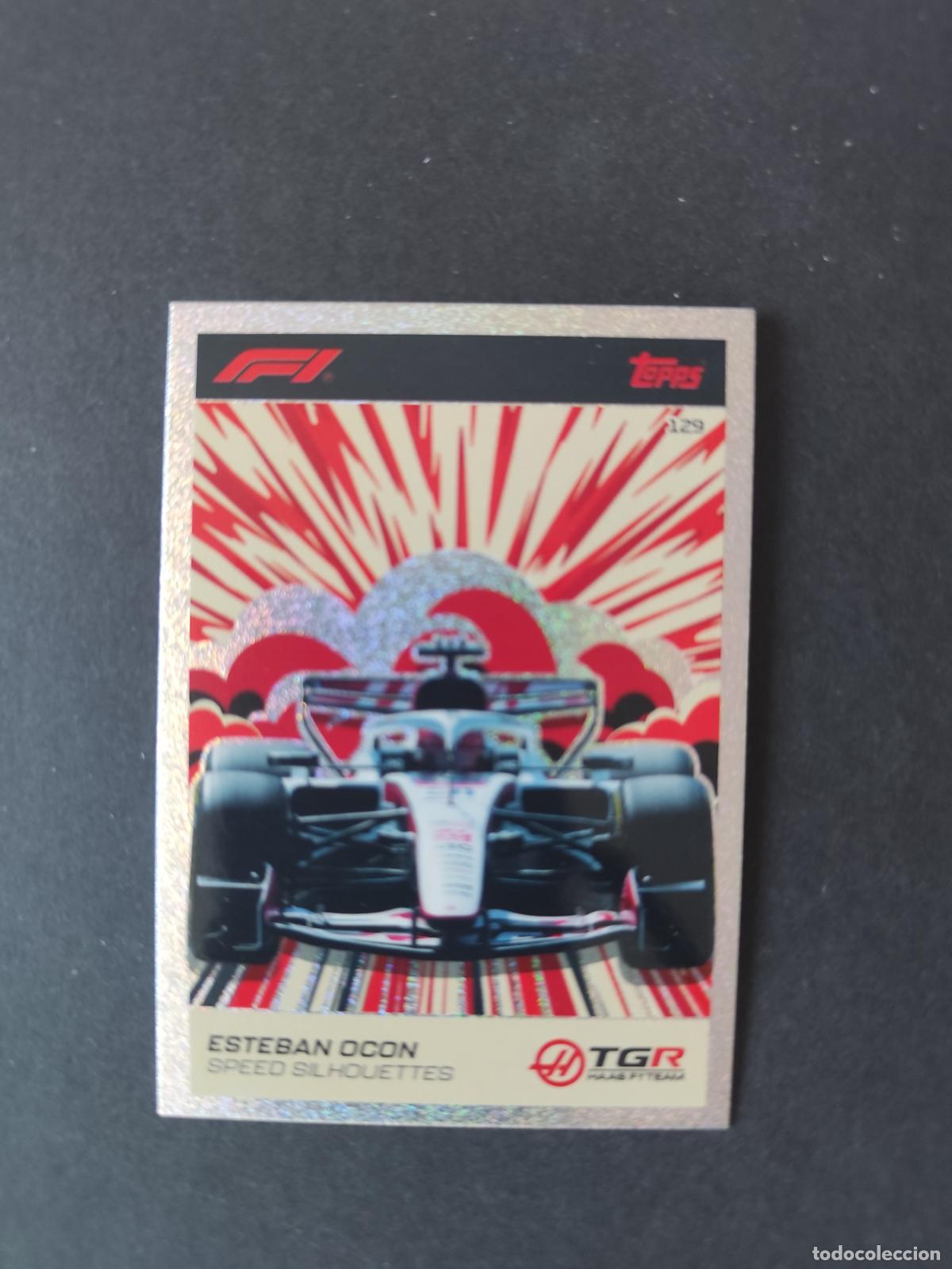 Sammelleidenschaft Sport: 129 ESTEBAN OCON HAAS SPEED SILHOUETTES F&Oacute;RMULA 1 F1 TURBO ATTAX 2026 TOPPS