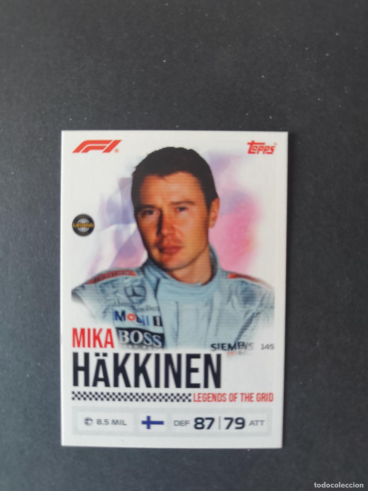 Sammelleidenschaft Sport: 145 MIKA H&Auml;KKINEN LEGENDS OF THE GRID F&Oacute;RMULA 1 F1 TURBO ATTAX 2026 TOPPS