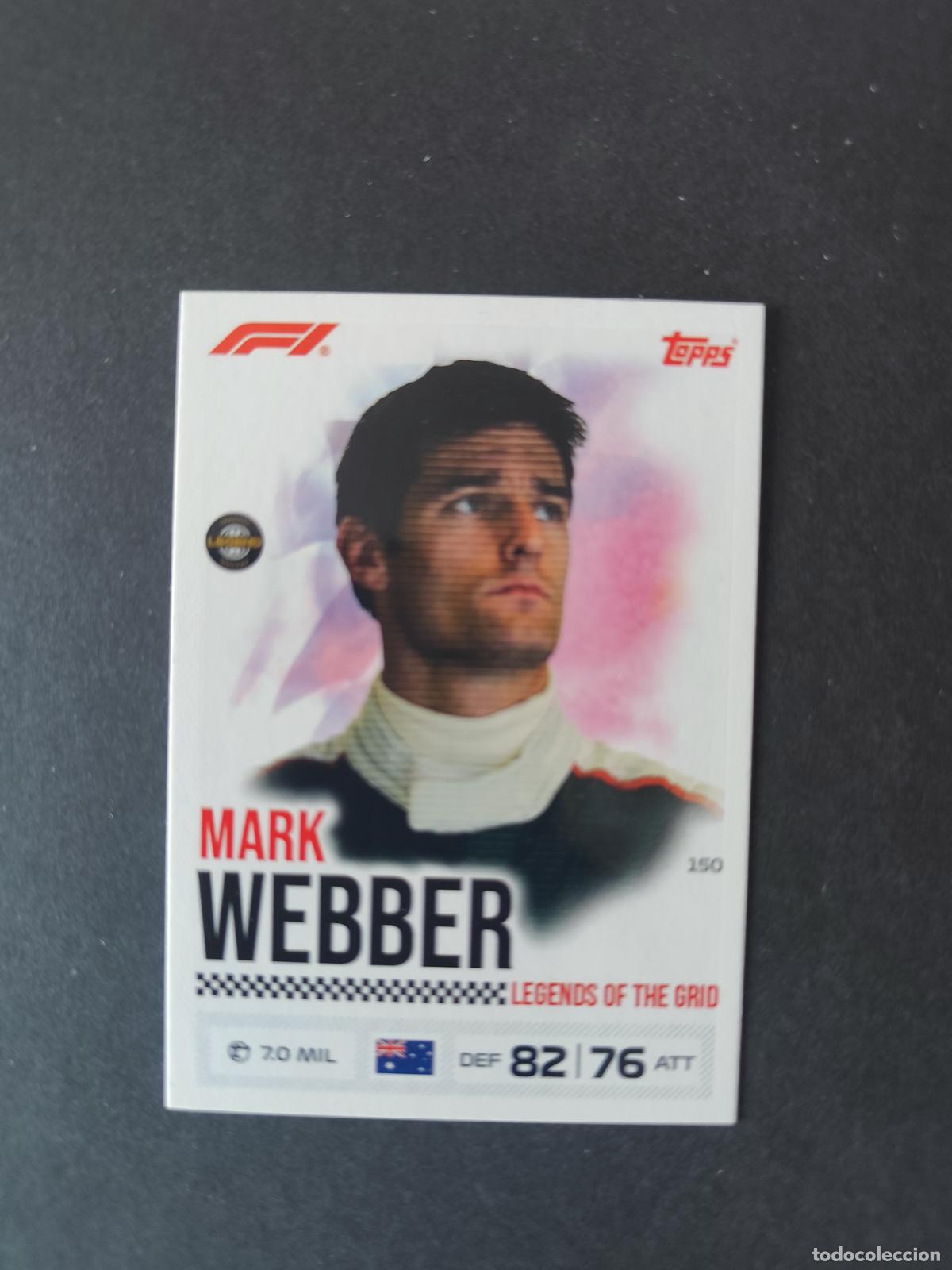 Sammelleidenschaft Sport: 150 MARK WEBBER LEGENDS OF THE GRID F&Oacute;RMULA 1 F1 TURBO ATTAX 2026 TOPPS