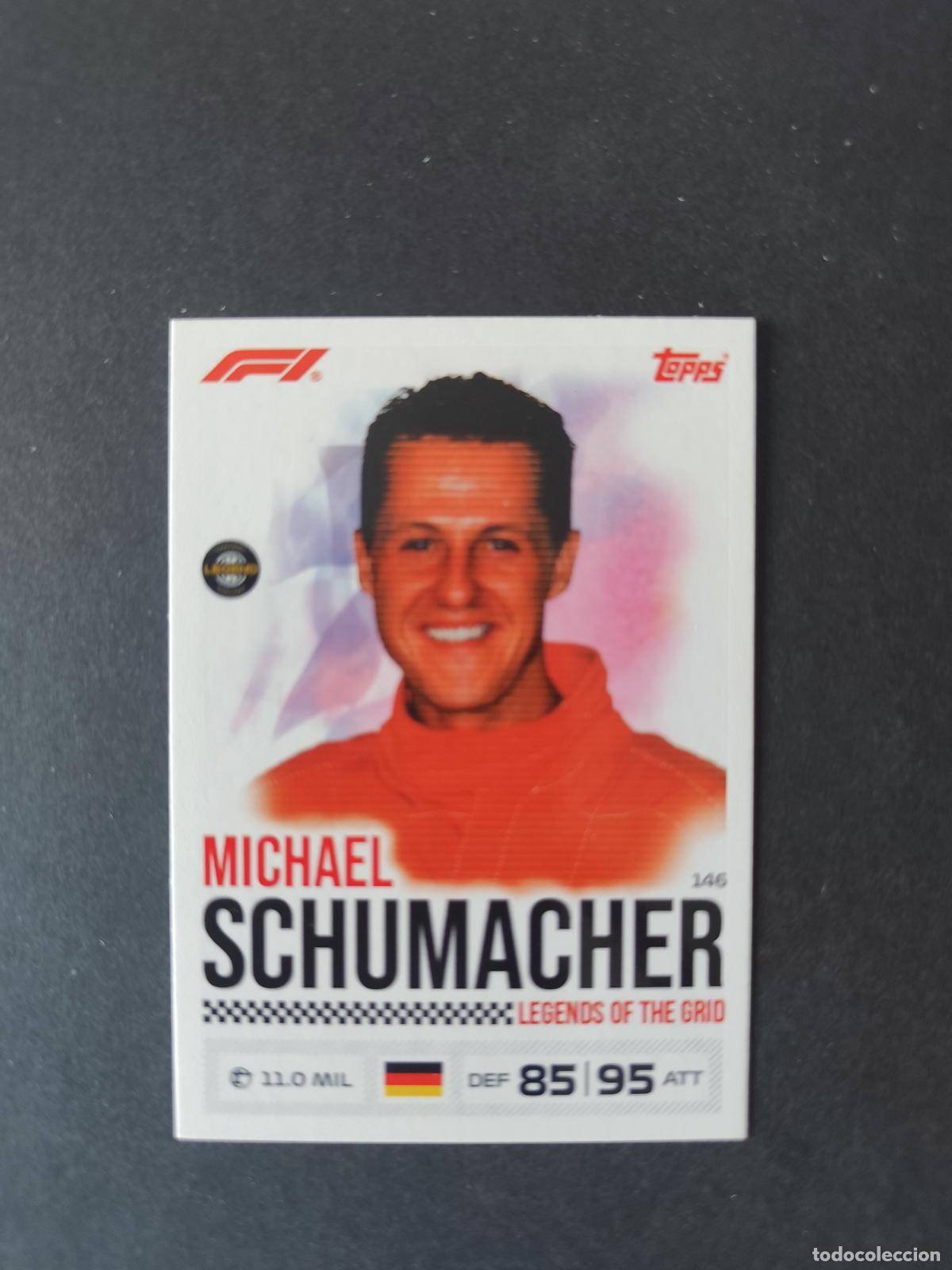 Colecionismo desportivo: 146 MICHAEL SCHUMACHER LEGENDS OF THE GRID F&Oacute;RMULA 1 F1 TURBO ATTAX 2026 TOPPS