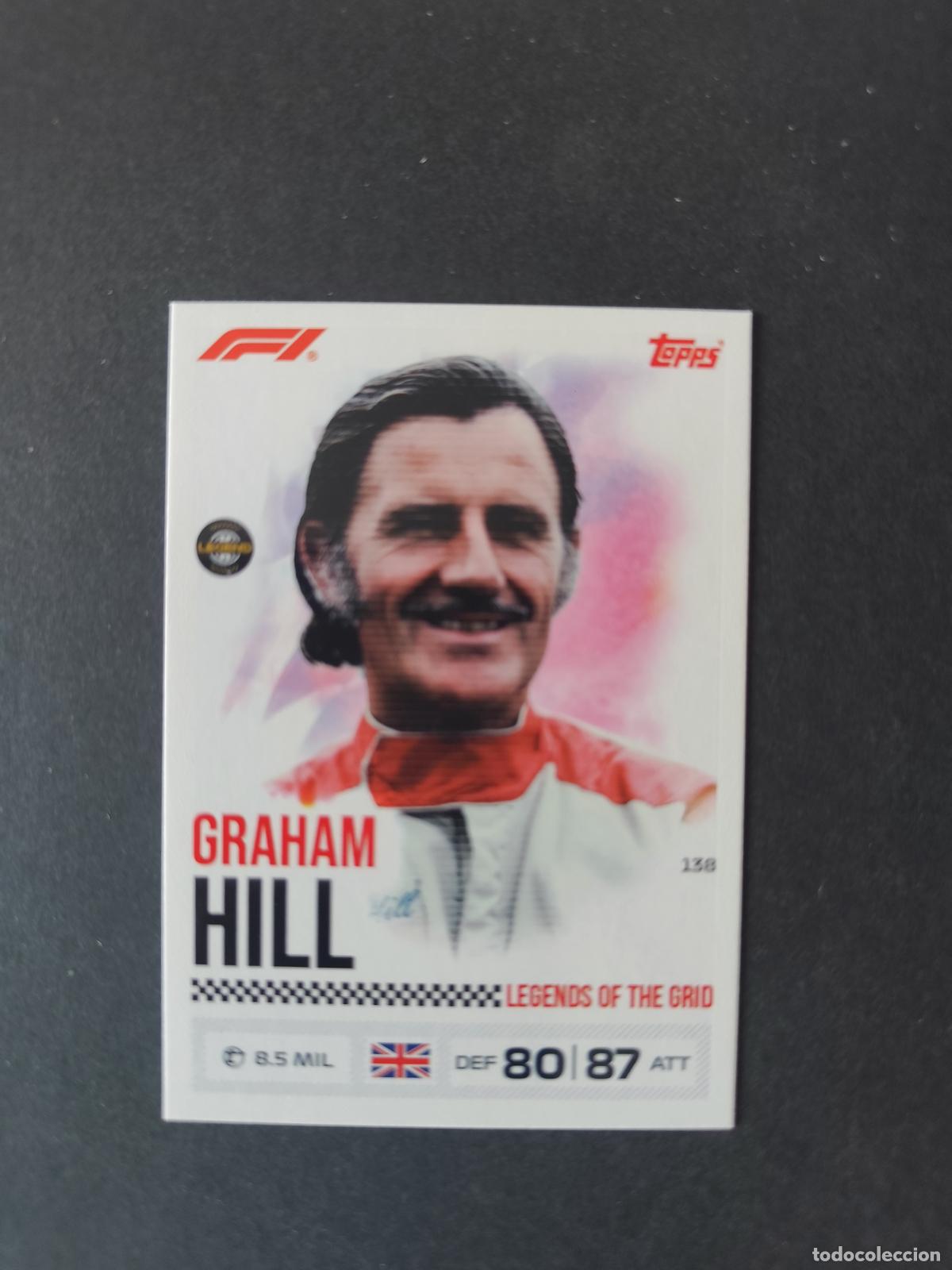 Colecionismo desportivo: 138 GRAHAM HILL LEGENDS OF THE GRID F&Oacute;RMULA 1 F1 TURBO ATTAX 2026 TOPPS