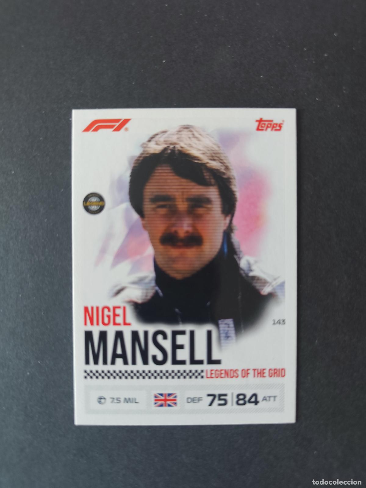 Sammelleidenschaft Sport: 143 NIGEL MANSELL LEGENDS OF THE GRID F&Oacute;RMULA 1 F1 TURBO ATTAX 2026 TOPPS