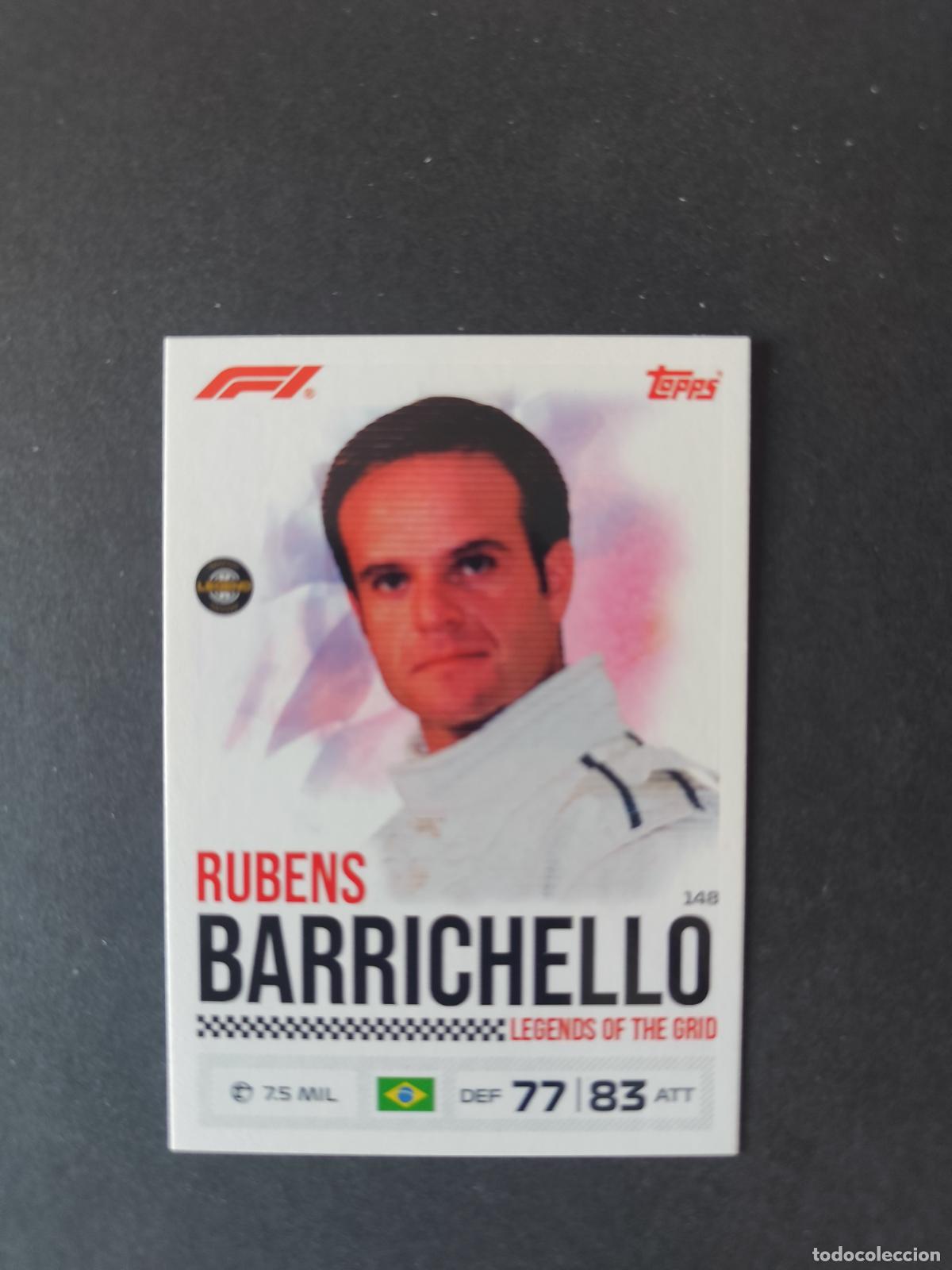 Sammelleidenschaft Sport: 148 RUBENS BARRICHELLO LEGENDS OF THE GRID F&Oacute;RMULA 1 F1 TURBO ATTAX 2026 TOPPS