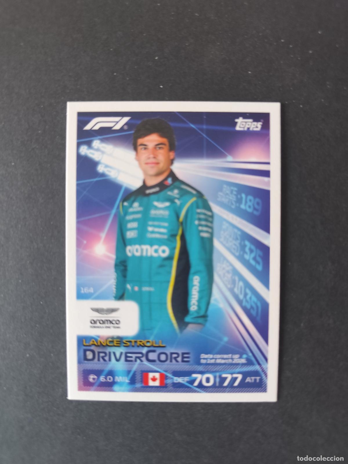 Sammelleidenschaft Sport: 164 LANCE STROLL ASTON MARTIN DRIVERCORE F&Oacute;RMULA 1 F1 TURBO ATTAX 2026 TOPPS