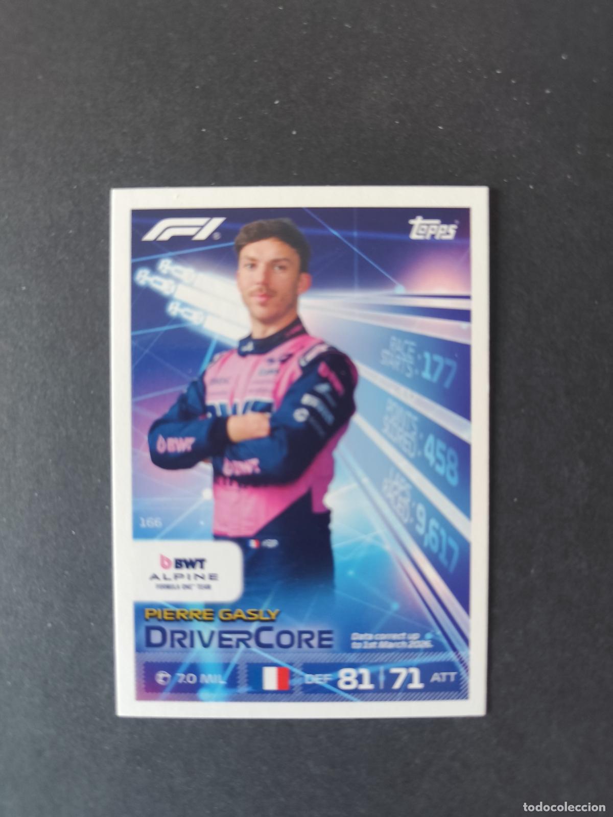 Sammelleidenschaft Sport: 166 PIERRE GASLY ALPINE DRIVERCORE F&Oacute;RMULA 1 F1 TURBO ATTAX 2026 TOPPS